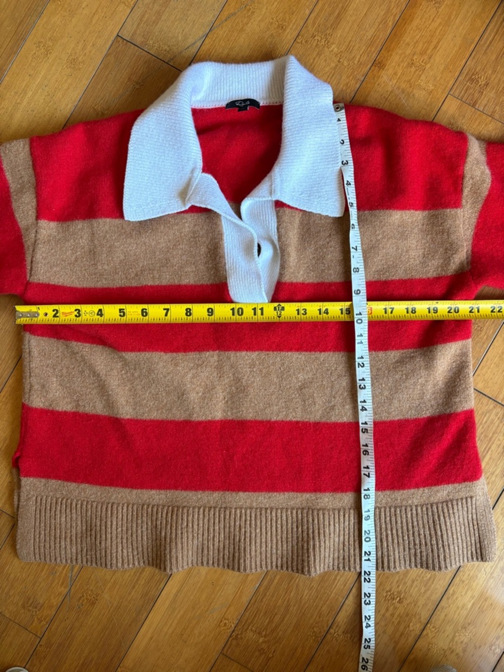 Rails Cashmere Blend Striped Rugby Sweater - Picture 4 of 8